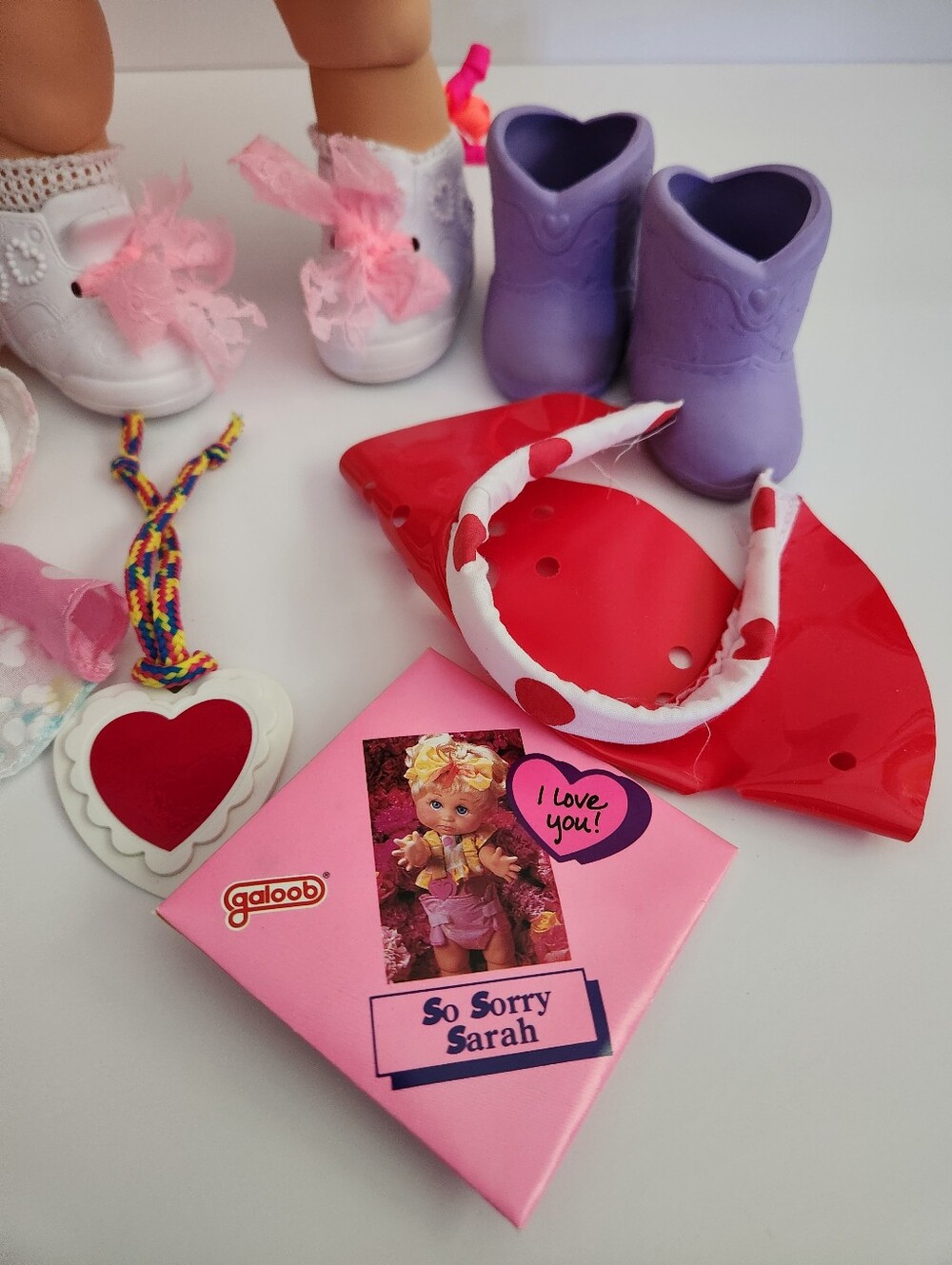 Vintage Galoob Baby Face So Sorry Sarah Doll #6 Canadian Version with Box - Picture 6 of 10